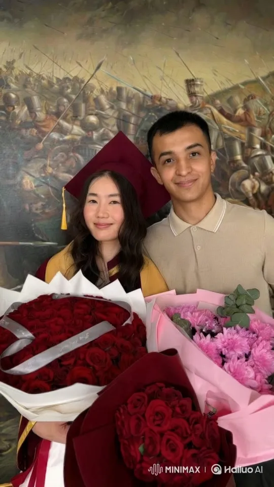 Family Celebrates Achievement in Heartwarming Embrace – AI Generated Video | Hailuo AI