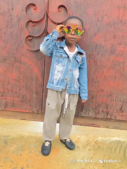 Stylish Youth Poses Confidently by the Red Door – AI Generated Video | Hailuo AI
