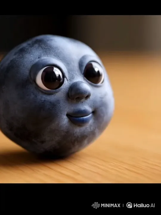 Blueberry with Face Eats Jam in Delightful Scene – AI Generated Video | Hailuo AI