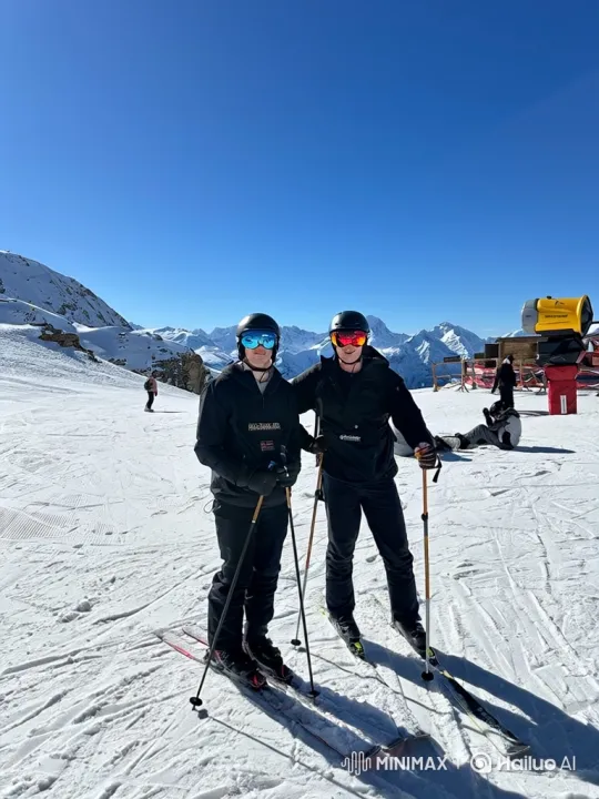 Synchronized Ski Backflip with Slow-Motion Highlights – AI Generated Video | Hailuo AI