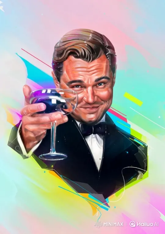 Artistic Toast with Animated Dapper Gentleman – AI Generated Video | Hailuo AI