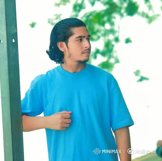 Young Man Turns to Camera with a Warm Smile – AI Generated Video | Hailuo AI