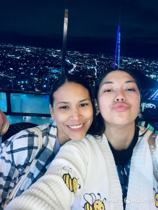 Family Embrace at City Viewpoint – AI Generated Video | Hailuo AI