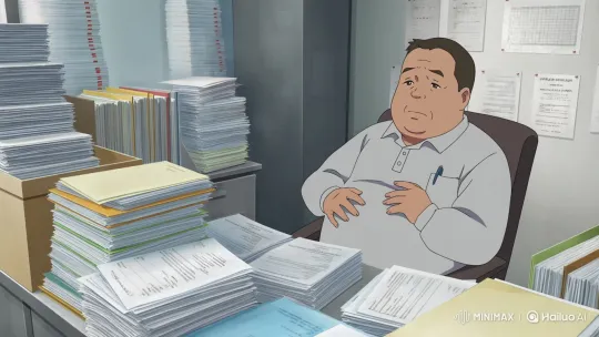 Overwhelmed Tax Office Employee Explains to Client – AI Generated Video | Hailuo AI