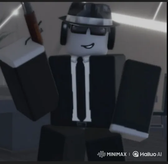Sharp-Dressed Character Snaps Coin with Gun in Noir Scene – AI Generated Video | Hailuo AI