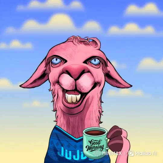 Cheerful Llama Greets Morning with Rising Sun – AI Generated Video | Hailuo AI