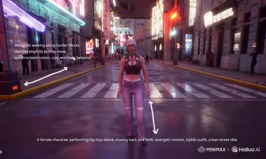 Female Dancer Transforms City into Dream World – AI Generated Video | Hailuo AI