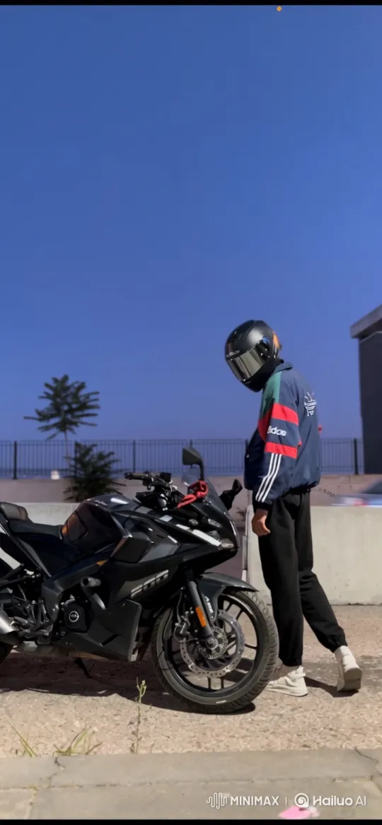 Person Arrested by Police Near Motorcycle at Twilight – AI Generated Video | Hailuo AI