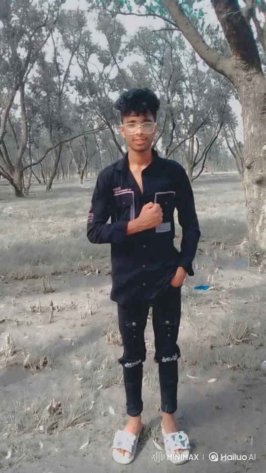 Young Couple's Serene Encounter in a Golden Hour Park – AI Generated Video | Hailuo AI