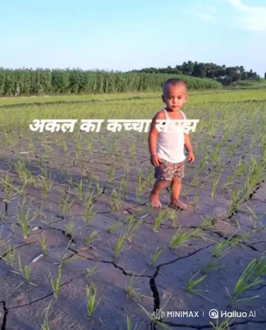 Indian PM Modi Connects with Child in Barren Field – AI Generated Video | Hailuo AI