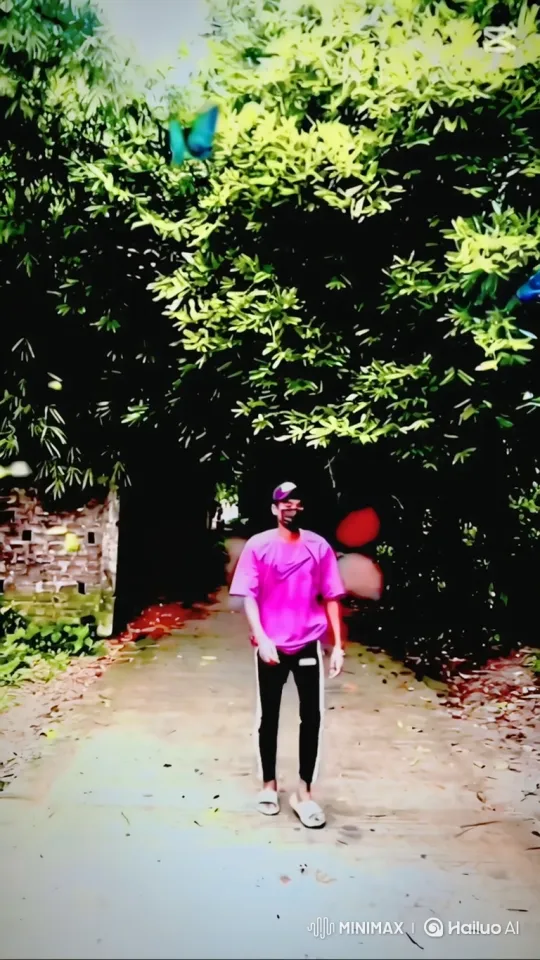 Young Man Strolls Through Enchanted, Sunlit Path – AI Generated Video | Hailuo AI