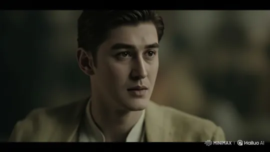 Reflective Young Man in a Pensive Close-Up – AI Generated Video | Hailuo AI