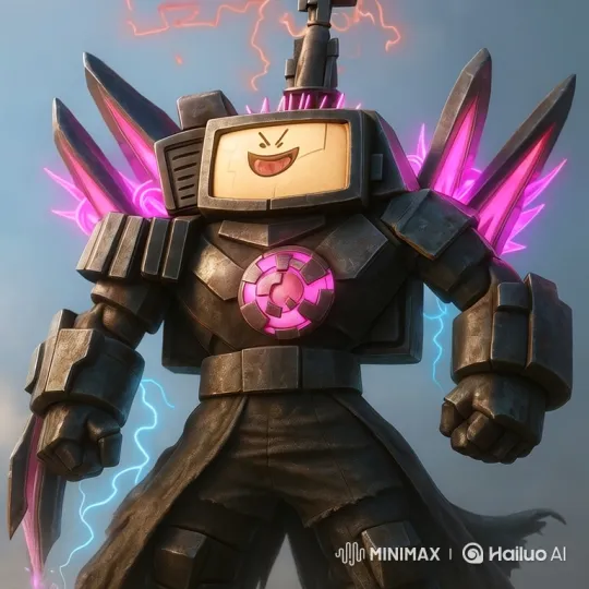 Powerful Robot Showcases Playful Strength and Cheerful Animation – AI Generated Video | Hailuo AI