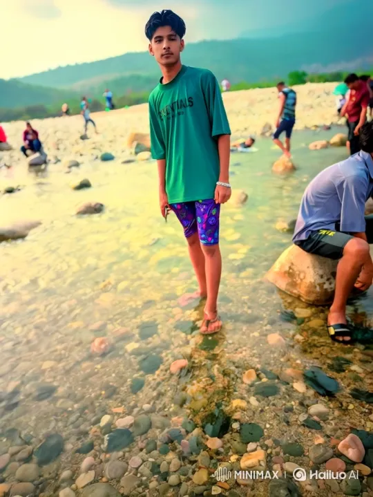 Couple Sharing Intimate Moment in River Setting – AI Generated Video | Hailuo AI