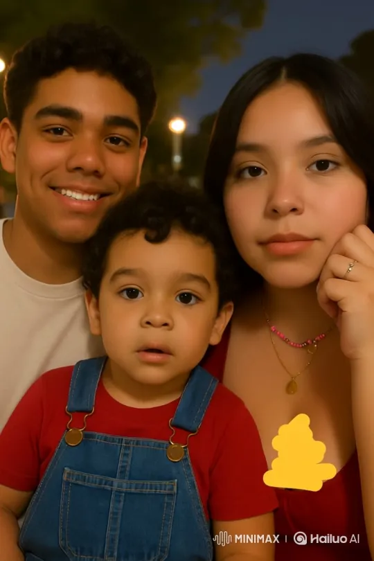 Family Bliss Captured in Candid Park Scene – AI Generated Video | Hailuo AI