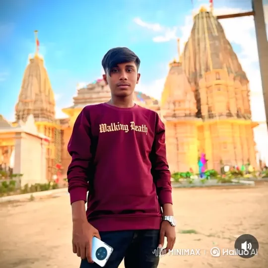 Young Man in Gentle Breeze with Focused Close-Up – AI Generated Video | Hailuo AI