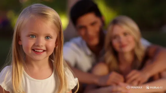 Family Reunion: Loving Embrace Captured in Summer Glow – AI Generated Video | Hailuo AI