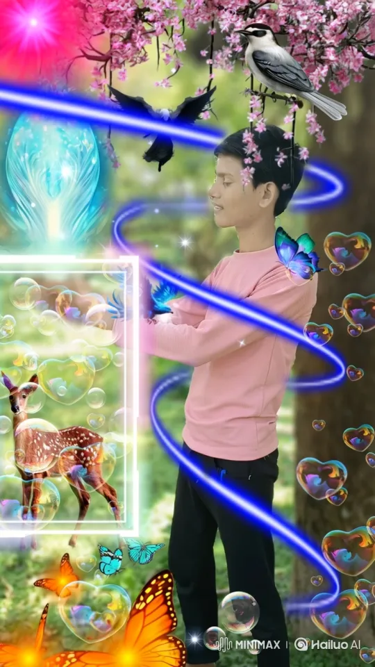 Magical Transition from Dream to Reality in a Park – AI Generated Video | Hailuo AI