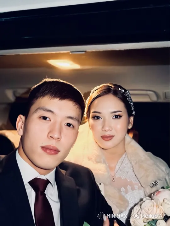 Family Wedding Bench: Couple and Daughter's Embrace – AI Generated Video | Hailuo AI