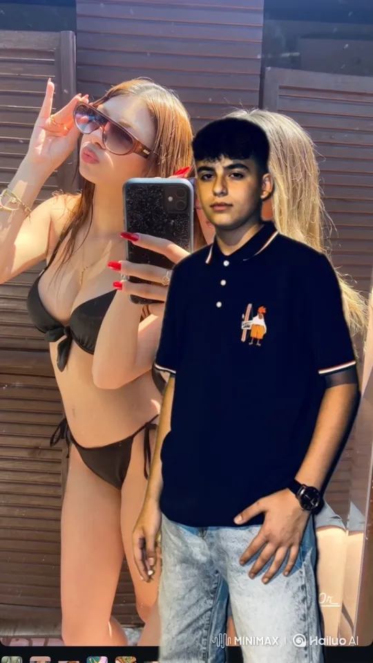 Young Couple's Flirtatious Moment Before a Kiss – AI Generated Video | Hailuo AI