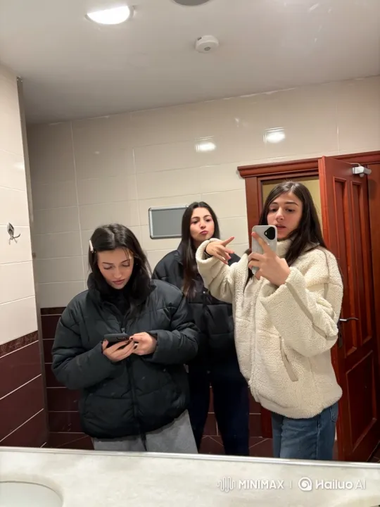 Young Women Surprised by Police in Restroom – AI Generated Video | Hailuo AI
