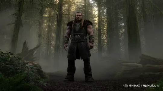 Viking Warrior Shapeshifts Through Animals in Misty Forest – AI Generated Video | Hailuo AI