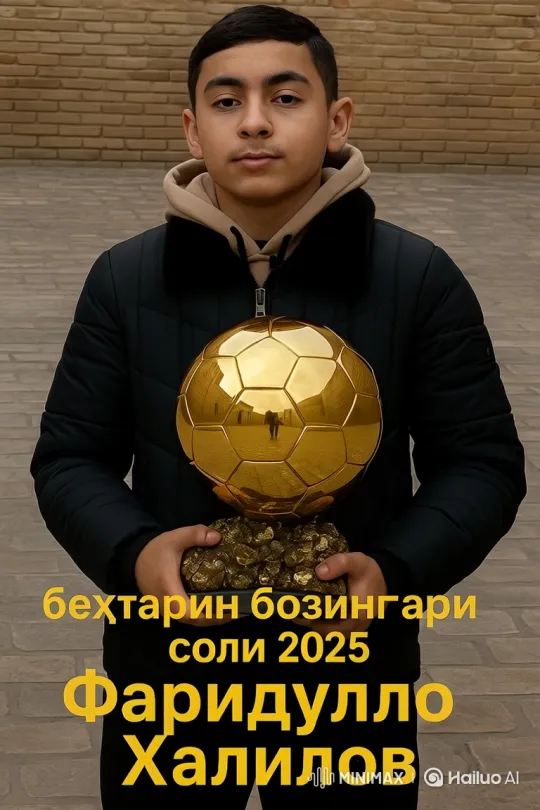 Young Man Triumphantly Lifts Soccer Trophy Amid Confetti – AI Generated Video | Hailuo AI