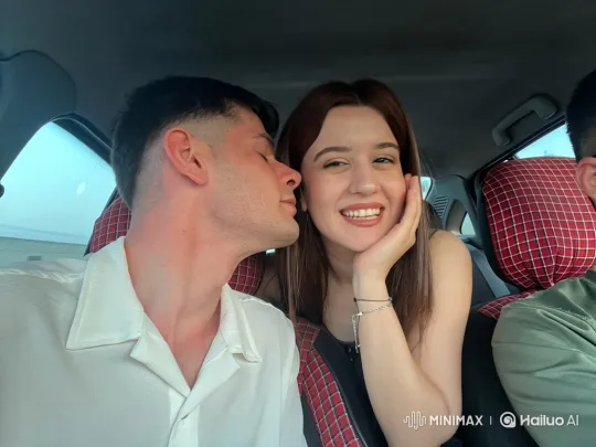 Young Couple's Tender Moment in a Car – AI Generated Video | Hailuo AI