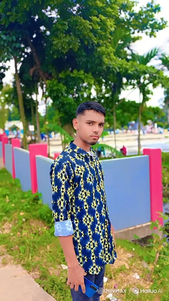 Silent Greeting from a Young Man in a Park – AI Generated Video | Hailuo AI
