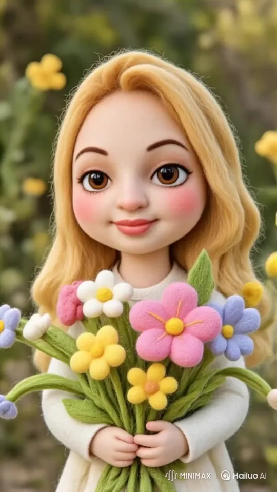 Creating an Image of Flowers in Hands – AI Generated Video | Hailuo AI