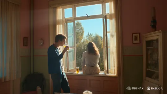 Young Woman Falls from Open Window in Cinematic Realism Clip – AI Generated Video | Hailuo AI