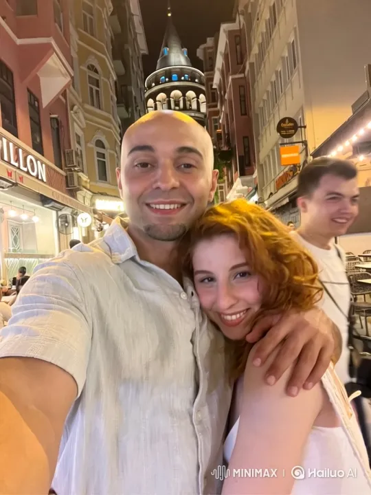Young Couple and Their Joyful Daughter Embrace – AI Generated Video | Hailuo AI