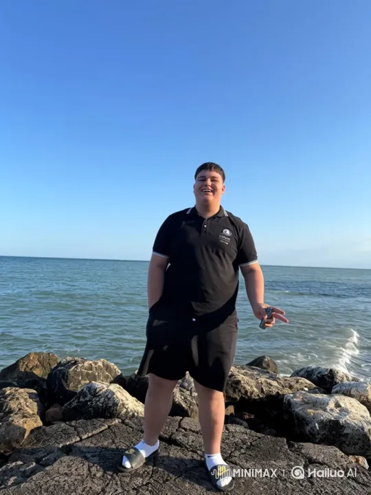 Young Man Flees Police, Jumps into Sea – AI Generated Video | Hailuo AI