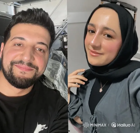 Father and Daughter's Joyful Hugs Across Screens – AI Generated Video | Hailuo AI