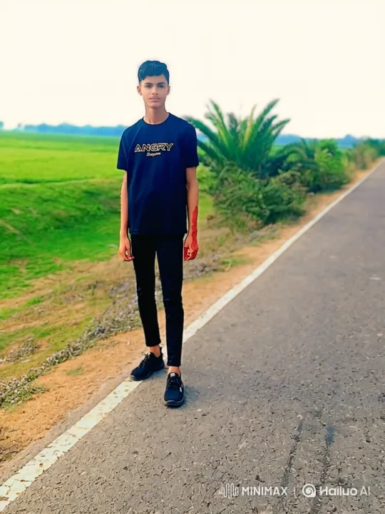 Young Couple Shares a Quiet Moment on a Rural Road – AI Generated Video | Hailuo AI