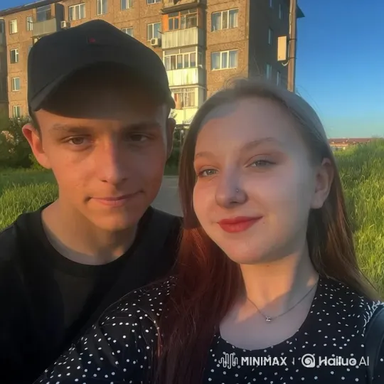 Family Embrace Captured on Winter Evening – AI Generated Video | Hailuo AI