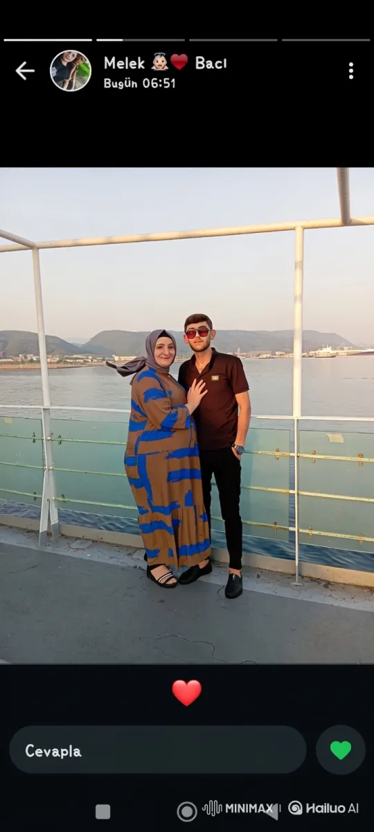 Couple Smiling on Boat with Scenic Seascape Background – AI Generated Video | Hailuo AI