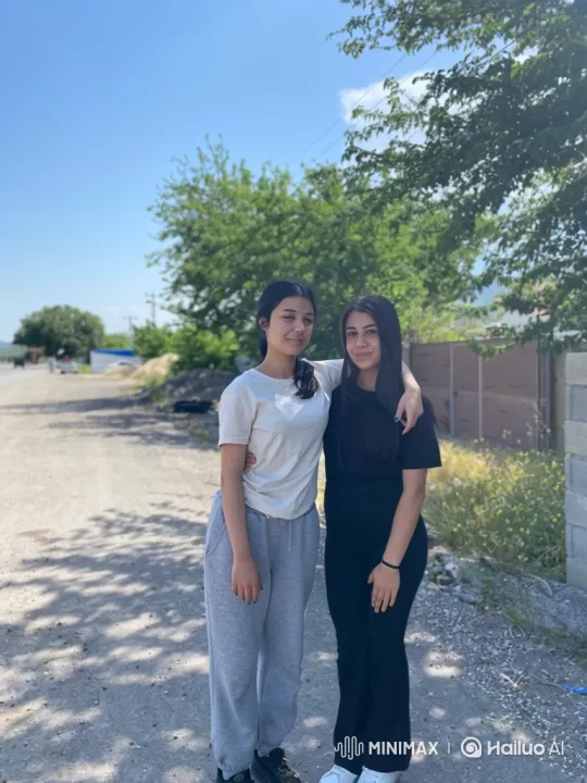 Young Women Detained by Police on Gravel Road – AI Generated Video | Hailuo AI