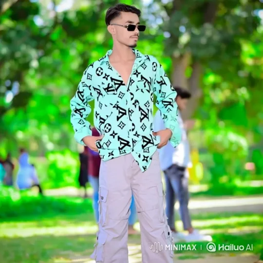 Stylish Young Man in Park: Slow Motion Study – AI Generated Video | Hailuo AI