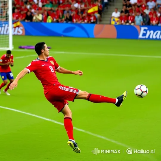 Ronaldo's Acrobatic Volley in Football Match – AI Generated Video | Hailuo AI