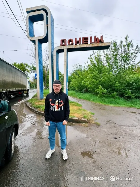 Young Man Flees Airborne Sharks in Donetsk Setting – AI Generated Video | Hailuo AI