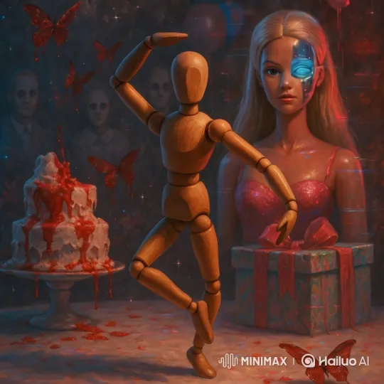 Surreal Dance of Dolls and Clapping Ghosts – AI Generated Video | Hailuo AI