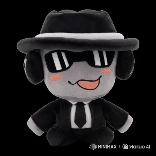 Plush Toy with Gun Mimics Shooting a Ball – AI Generated Video | Hailuo AI