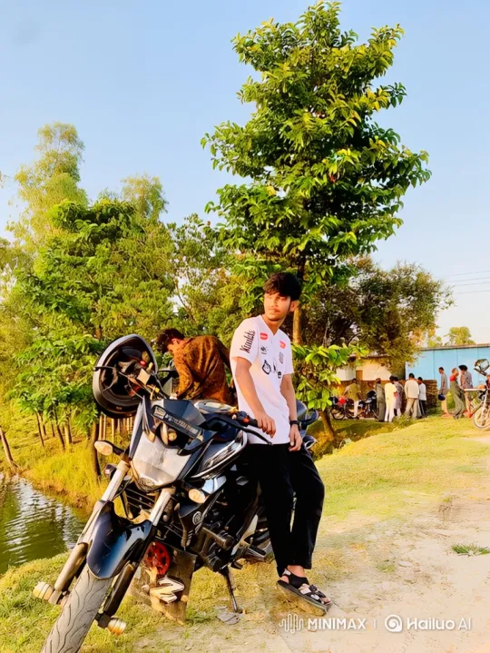 Two Stand in Golden Hour Park – AI Generated Video | Hailuo AI