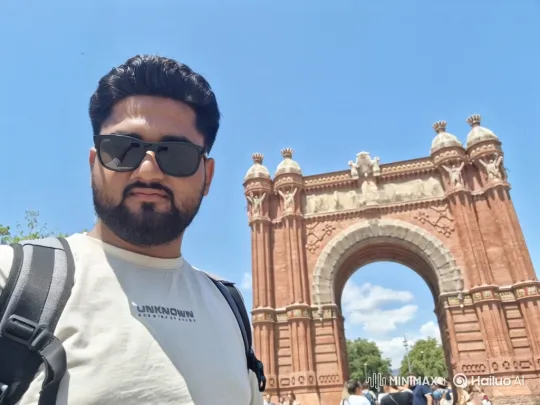 Young Man Gets Into Porsche by Triumphal Arch – AI Generated Video | Hailuo AI