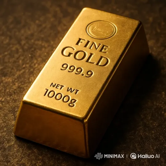 Golden Bar Sliced by Chef's Knife in Modern Kitchen – AI Generated Video | Hailuo AI