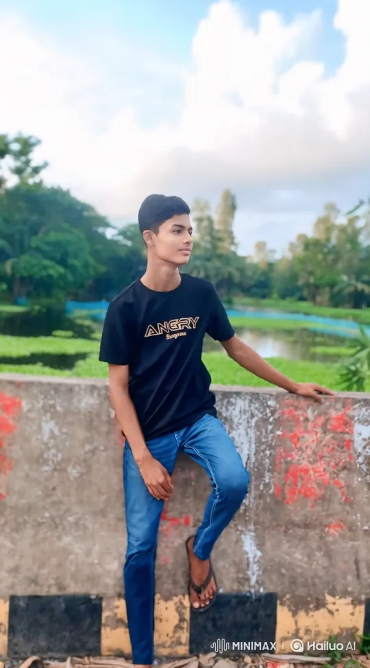 Young Couple Shares a Moment of Serenity in a Park – AI Generated Video | Hailuo AI