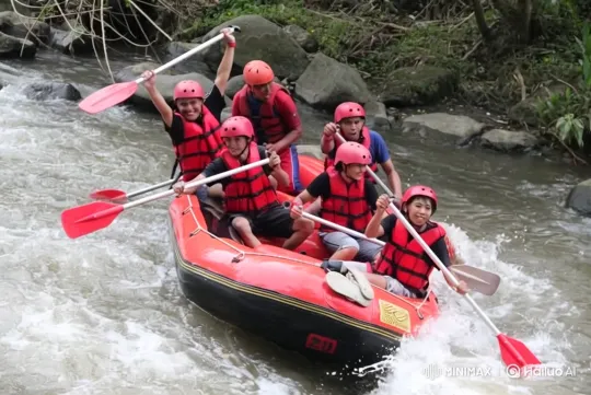 Men Rafting Down Turbulent River with Joy – AI Generated Video | Hailuo AI