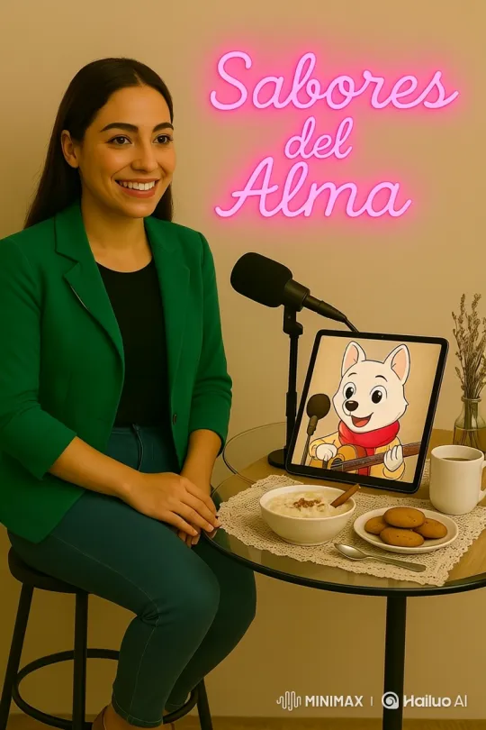 Podcast Recording Scene with Dynamic Camera Movements – AI Generated Video | Hailuo AI