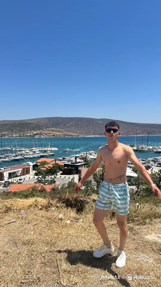 Young Man Arrested on Scenic Hill Overlook – AI Generated Video | Hailuo AI